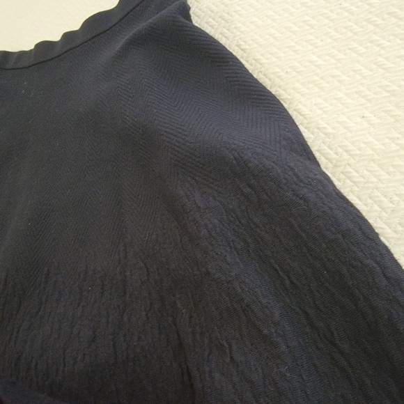 Catherine Malandrino Black A-Line Skirt Size Small Ribbed Textured Pattern - Picture 7 of 10